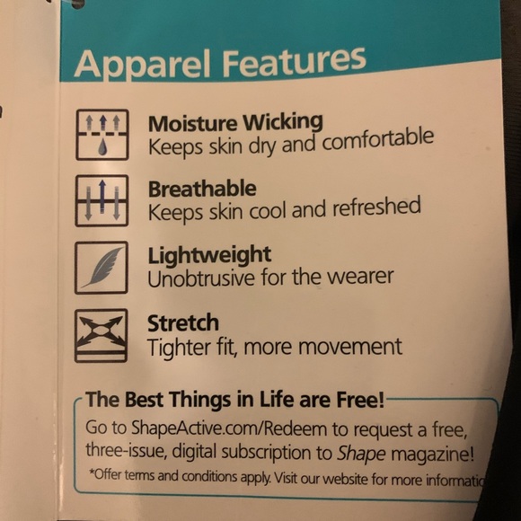 NWT Shape Active Tru S Seam Spandex Legging Pants - Picture 9 of 10